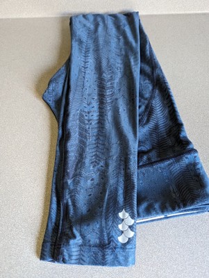 Maaji Women's Activewear Yoga Blue Peacock Feather Design Sz M