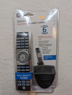 GE Universal Learning Remote Control 6 Device TV DVD SAT Cable Model rm 25001  