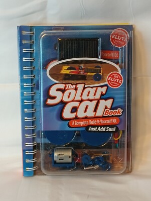 Klutz: The Solar Car Book a Complete Build -it- Yourself Solar Car Kit New