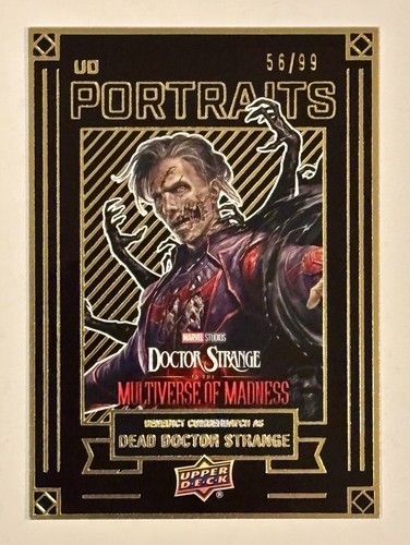 upper deck marvel ドクターストレンジ 2024 Upper Deck Marvel Portraits Dead Doctor Strange 56/99