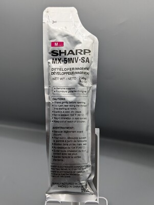 NEW Genuine Sharp MX-51NV-SA Magenta Color Developer ~ For Printer Copier (230g)