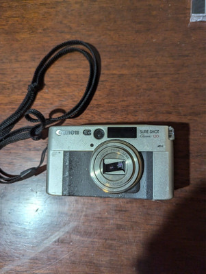 Canon Sure Shot Classic 120 35mm 38-120mm AF Point & Shoot Film Camera untested 