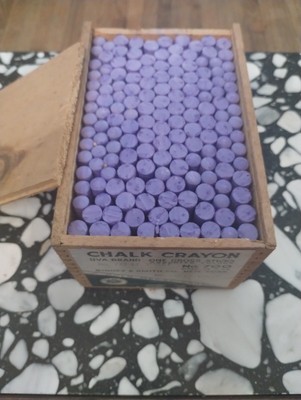 Vintage Binney & Smith Co NY Chalk Crayon Assorted Colors One Gross Sticks #700