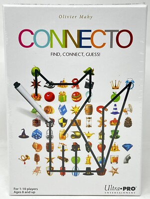 Connecto Find, Connect, Guess! Board Game By Ultra Pro Entertainment Ages 8 & Up