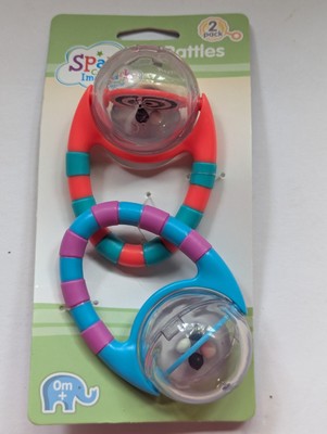 Spark create imagine baby rattles new set of 2