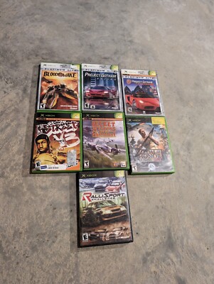 Original Classic Xbox Lot Bloodwake Project Gotham Racing Medal NBA Street V3 3