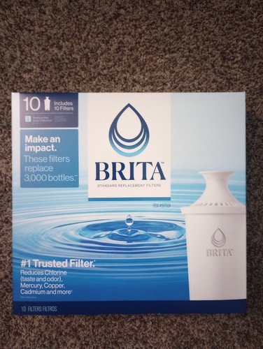 Brita 060258359916 987554 Pitcher Replacement Filters, Pack of 10, 10Ct, White
