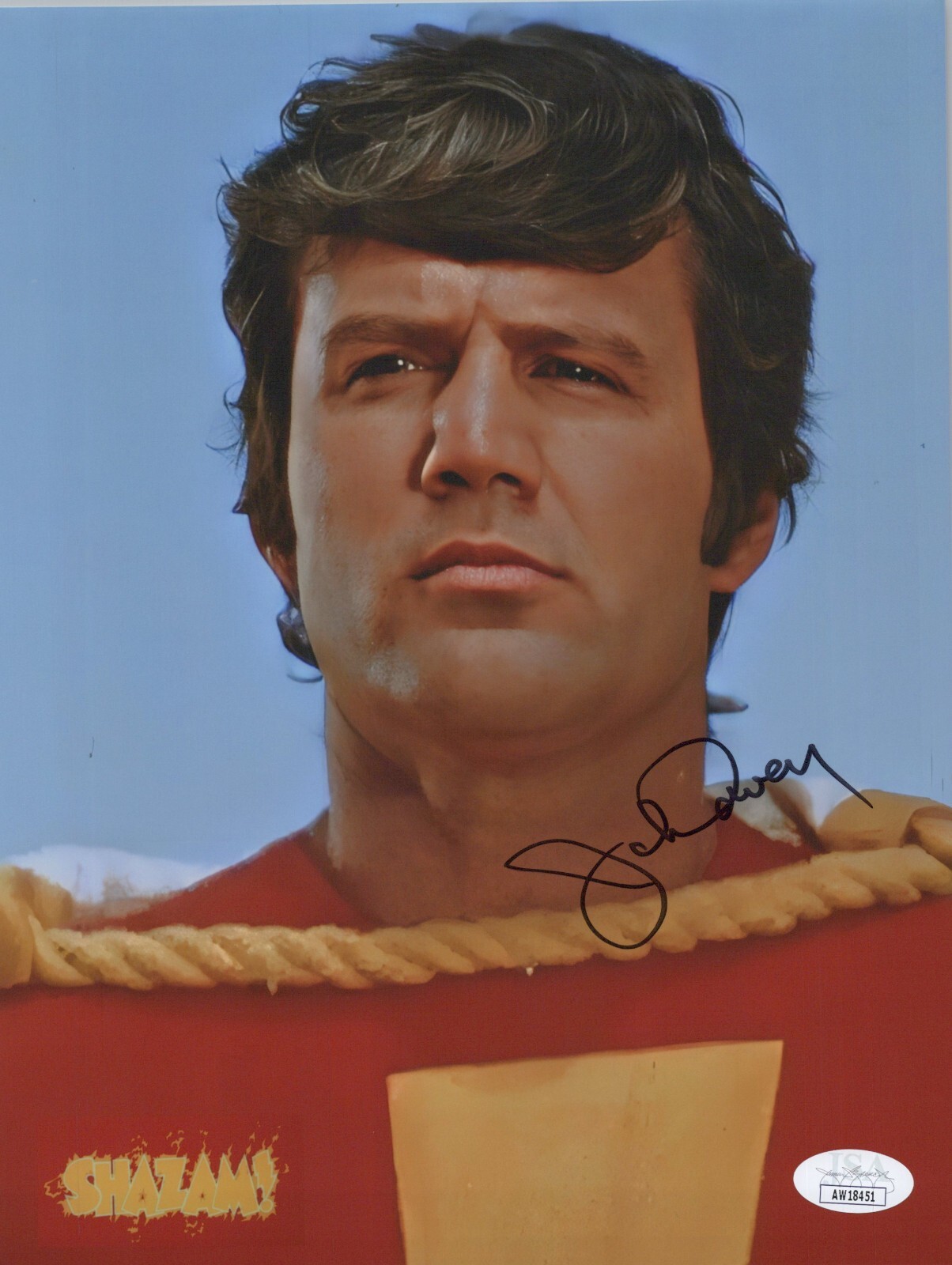 JOHN DAVEY Hand Signed SHAZAM! 8x10 Photo Captain Marvel Autograph