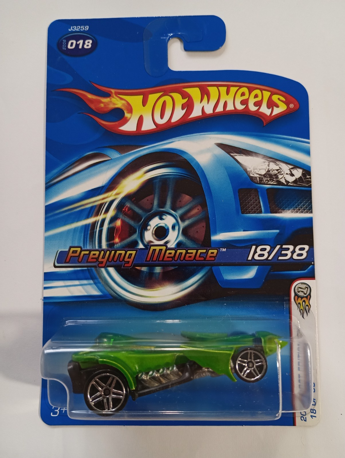 Hot Wheels 2006 First Editions Preying Menace #018 green