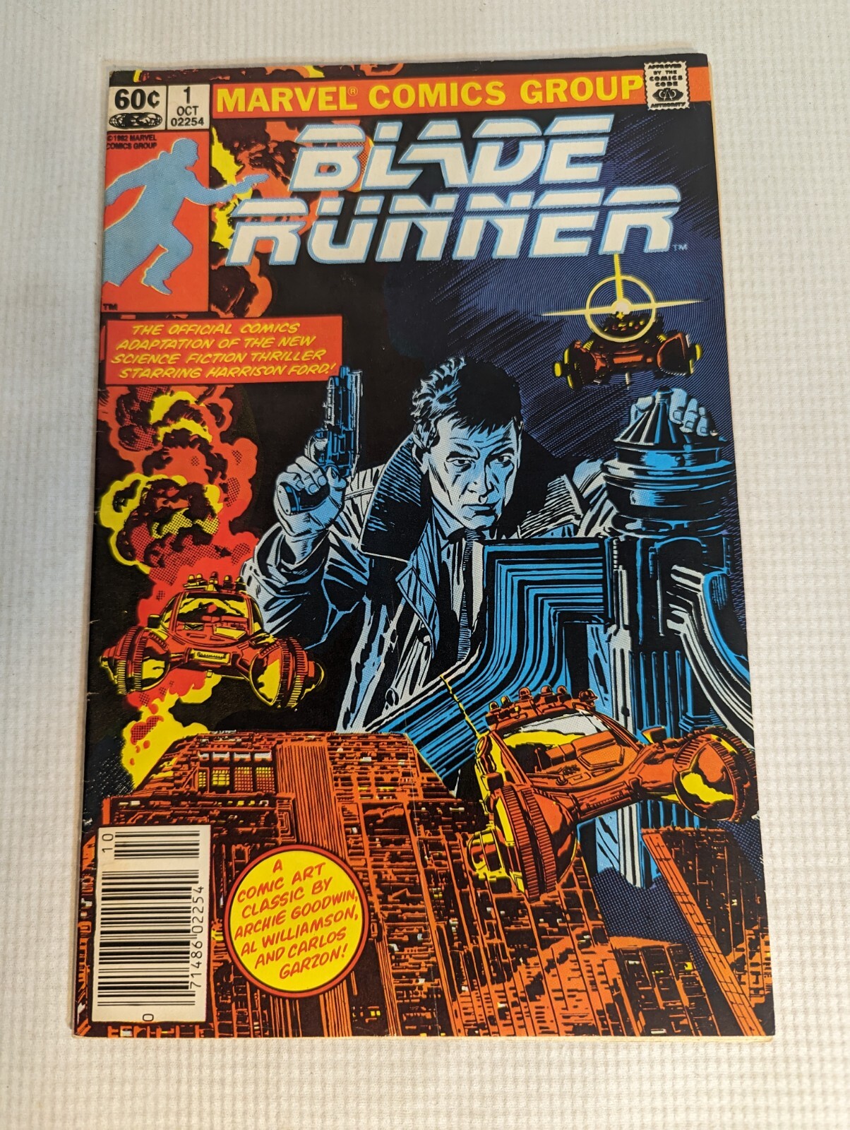 Blade Runner # 1 Oct. 1982 Based on Movie Marvel Comic VG+