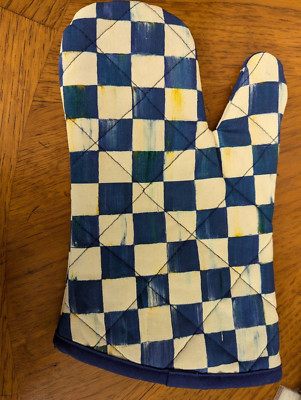 MacKenzie-Childs Royal Check Bistro Oven Mitt-New with Tags
