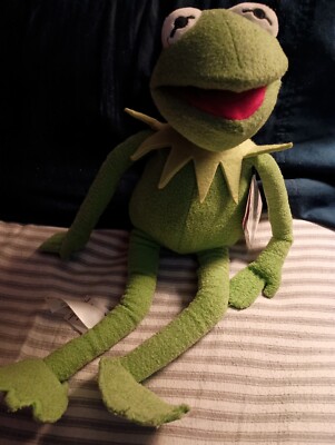 Disney Store Muppets Plush Kermit The Frog Stamp Store Exclusive Tags 18''