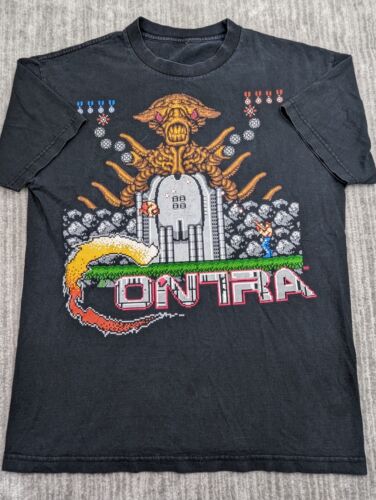 Vintage 90s Y2K Contra Promo T-Shirt Men's Medium Nintendo Vintage 90s Y2K Contra Promo T-Shirt Men's Medium Nintendo