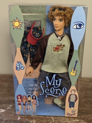 My Scene Bryant Spring Break Barbie Doll New 2002 12'' Beach Boy NEVER OPENED