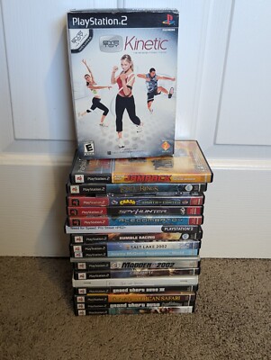 PS2 PlayStation 2 Video Game Bundle Lot of 19 - Crash Sports Racing Narnia GTA