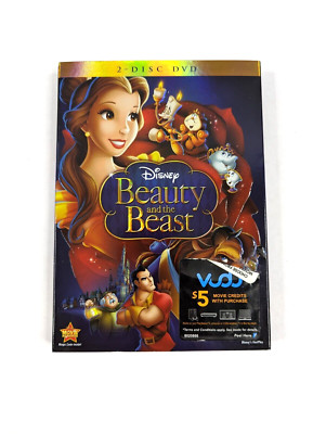 Beauty and the Beast DVD 2010 2-Disc Set with Slipcover New Sealed NWT