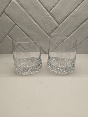 2 Culver Eagle Outfitters Heavy Tundra Rocks/Old Fashioned Sterling Cut Glasses