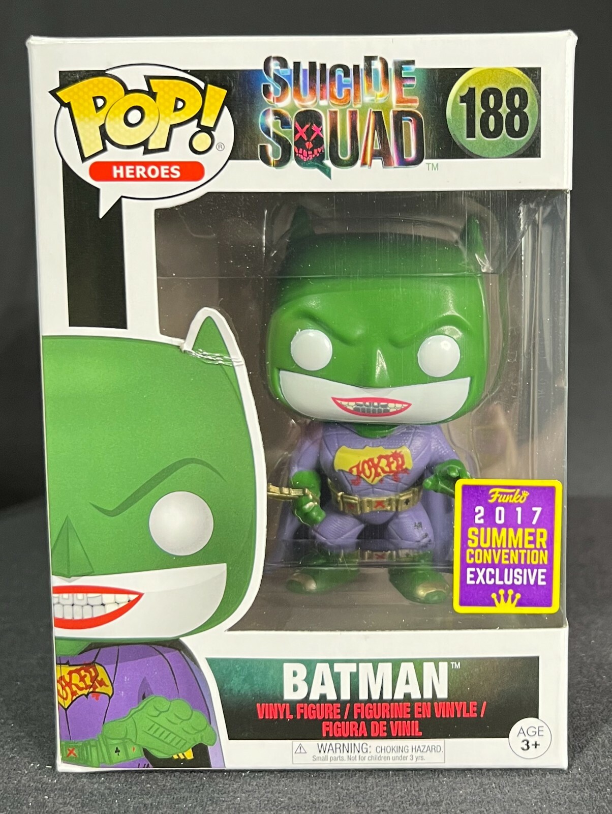 POP! FUNKO バットマン（スーサイド・スクワッド） Funko Suicide Squad: Batman Collectible Vinyl Figure, 4 in