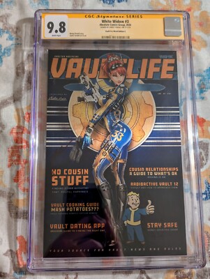 Fallout Blood Magazine Metal Cosplay Cover CGC 9.8 Signature Series