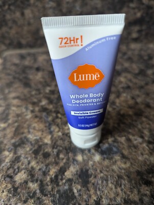 Lume Trial/Mini Size 0.5 Ounce Soft Powder Full Body Deodorant