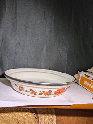 NOS VTG JAPAN SANKO WARE SHOW PANS 9.5'' SKILLET PORCELAIN #2003 W/ BOX UNUSED