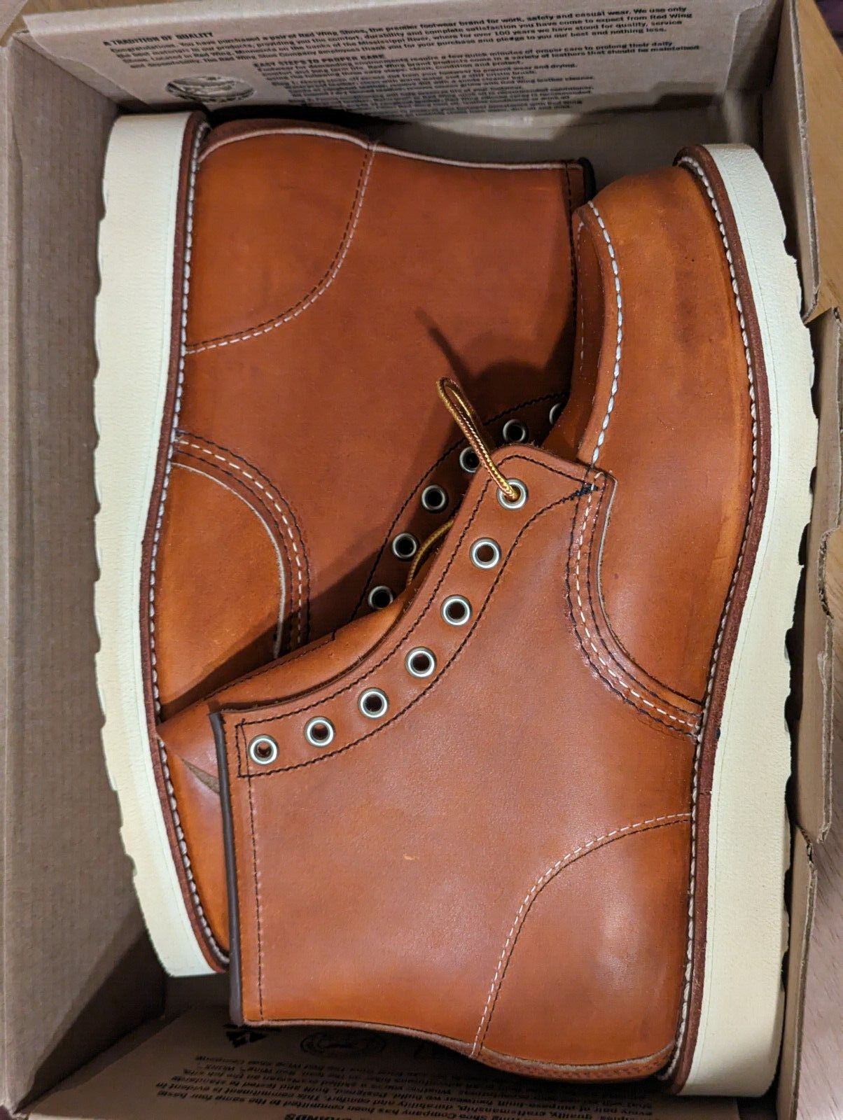 靴 REDWING ZIPPER UNIT / 6-INCH ORO LEGACY Red Wing Classic 6-inch Boot in Oro Legecy