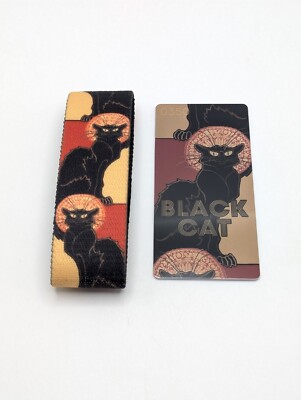 Zox Strap #350 Black Cat ~ NEW ~ Medium ~ Wristband ~ Collector's Card