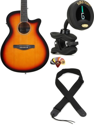 Snark ST-8 + Dunlop PVP101 + Levy's M8POLYA-BLK Value Bundle