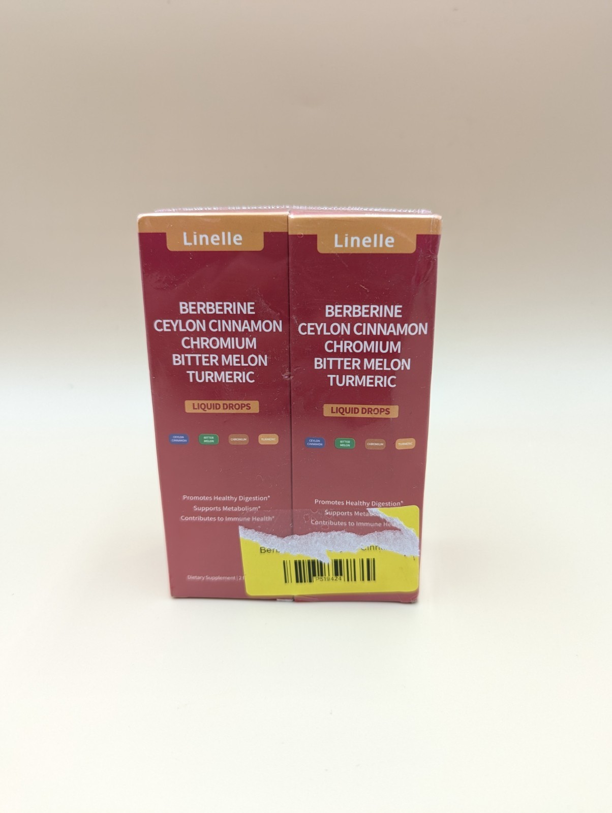 2 - Linelle Berberine Drops w/ Ceylon Cinnamon, Bitter Melon, Turmeric, Chromium