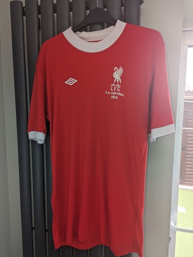 Liverpool Football Shirt 1974 FA Cup Final By Umbro - Old