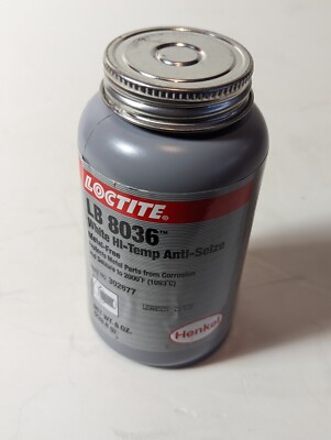 Loctite 302677 Anti Seize Compound,White Hi-Temp,8Oz Lb 8036(Tm)