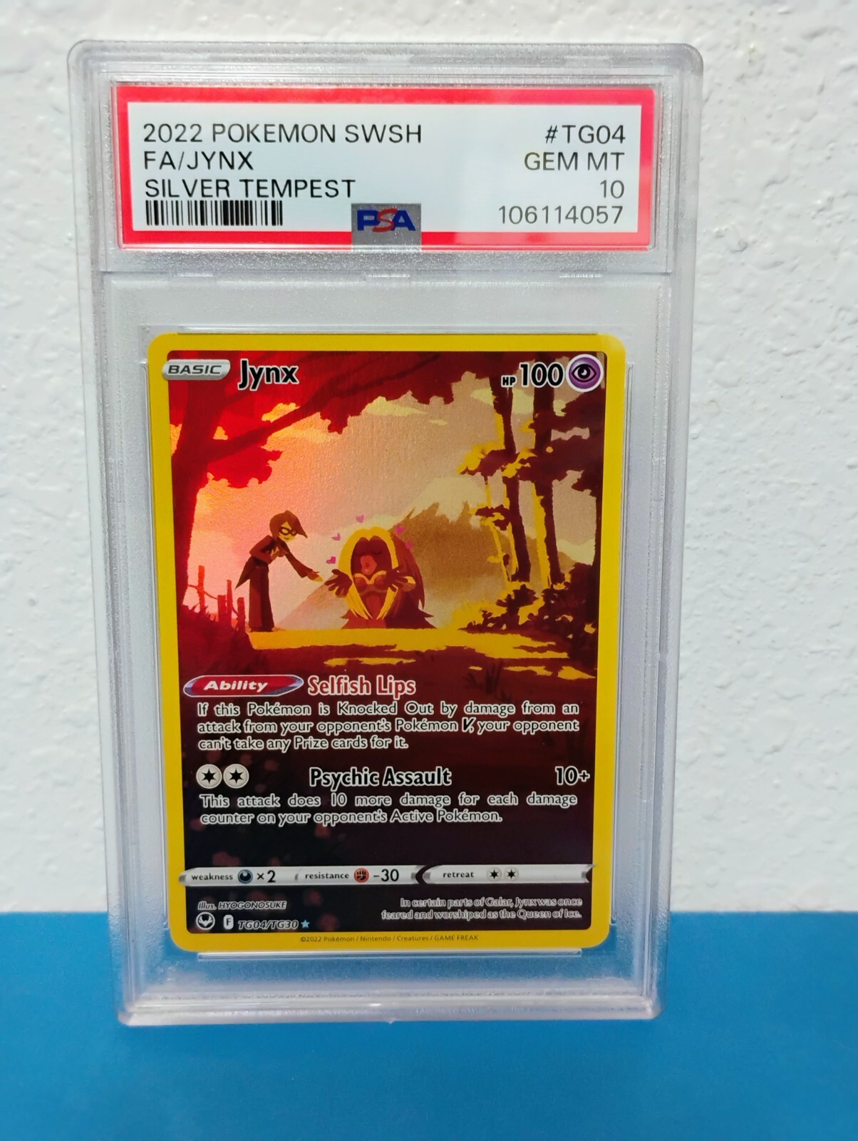 Jynx TG04/TG30 Sword & Shield Silver Tempest Full Art PSA 10