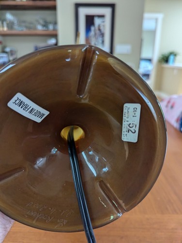 Vintage La Rochère Table Lamp Cristallerie Rochere France