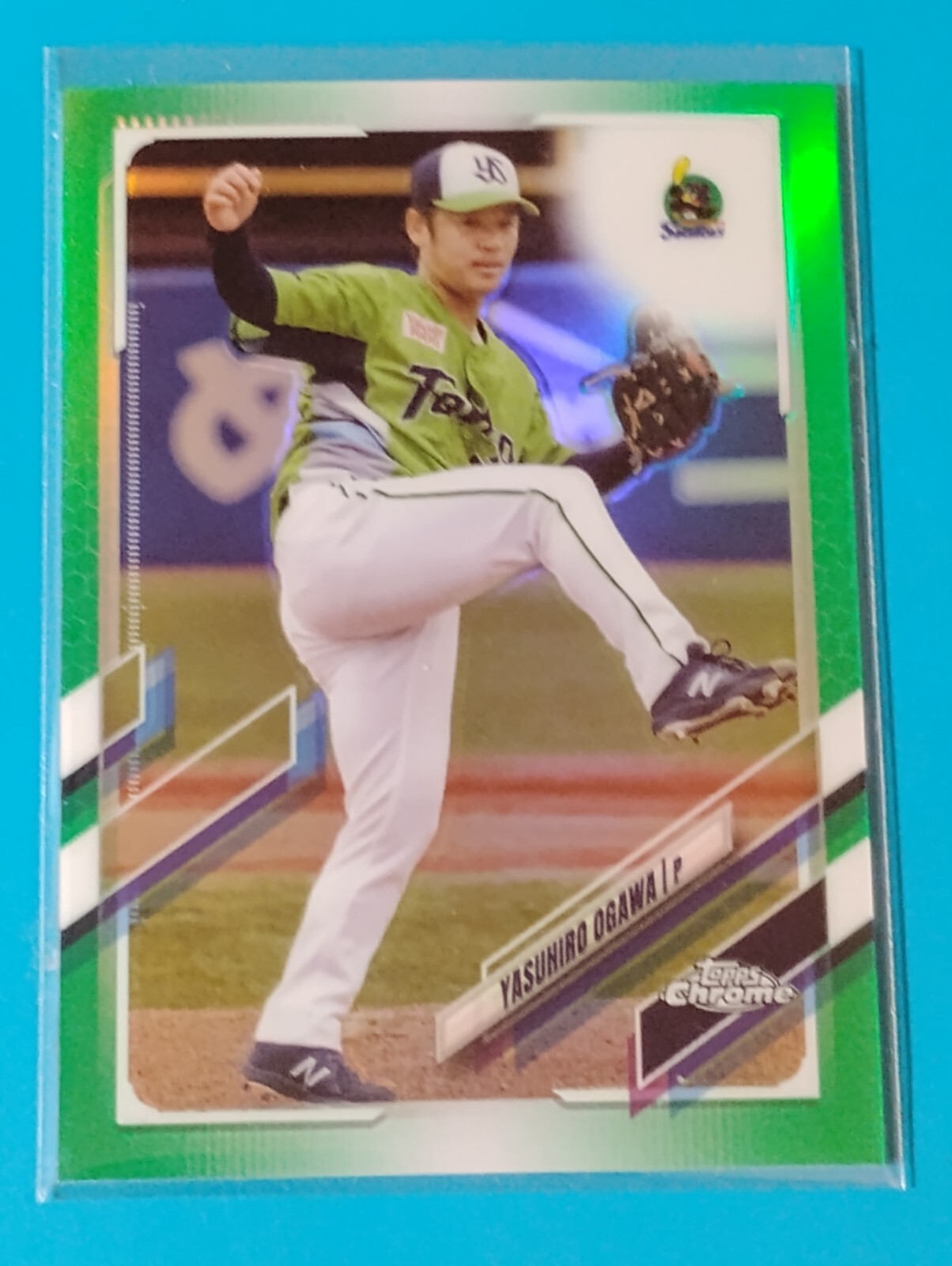 2021 Topps Chrome NPB Baseball Green Prizm - #69 Yasuhiro