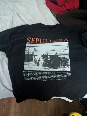 SEPULTURA Tシャツ 94年購入 Lサイズ ブラック　90s Sepultura Music Metal Vintage 90's Black Unisex T-shirt