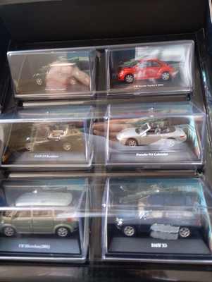 TCM Modellauto Set 1:72 2x VW, 1x Porsche, 2x BMW , 1x Minicooper