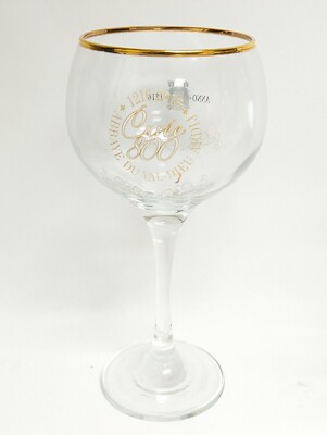 Val-Dieu Cuvée 800 Belgian Blonde Abbey Beer Glass, Gold Rim, Anniversary RARE