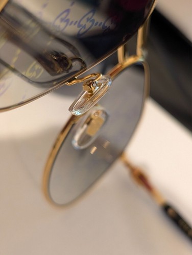 Pre-owned Gucci Sunglasses  Gg1220s 004 Xl Gold & Black/green W/ Gold Pattern Logo Lens