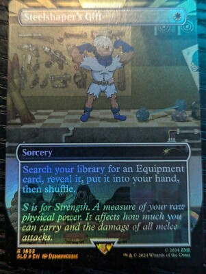 Steelshaper's Gift Foil MTG Secret Lair x Fallout S.P.E.C.I.A.L. English NM-Mint