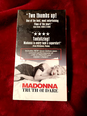 MADONNA 1991 TRUTH OR DARE SEALED NEW UNOPENED SEALED VHS TAPE