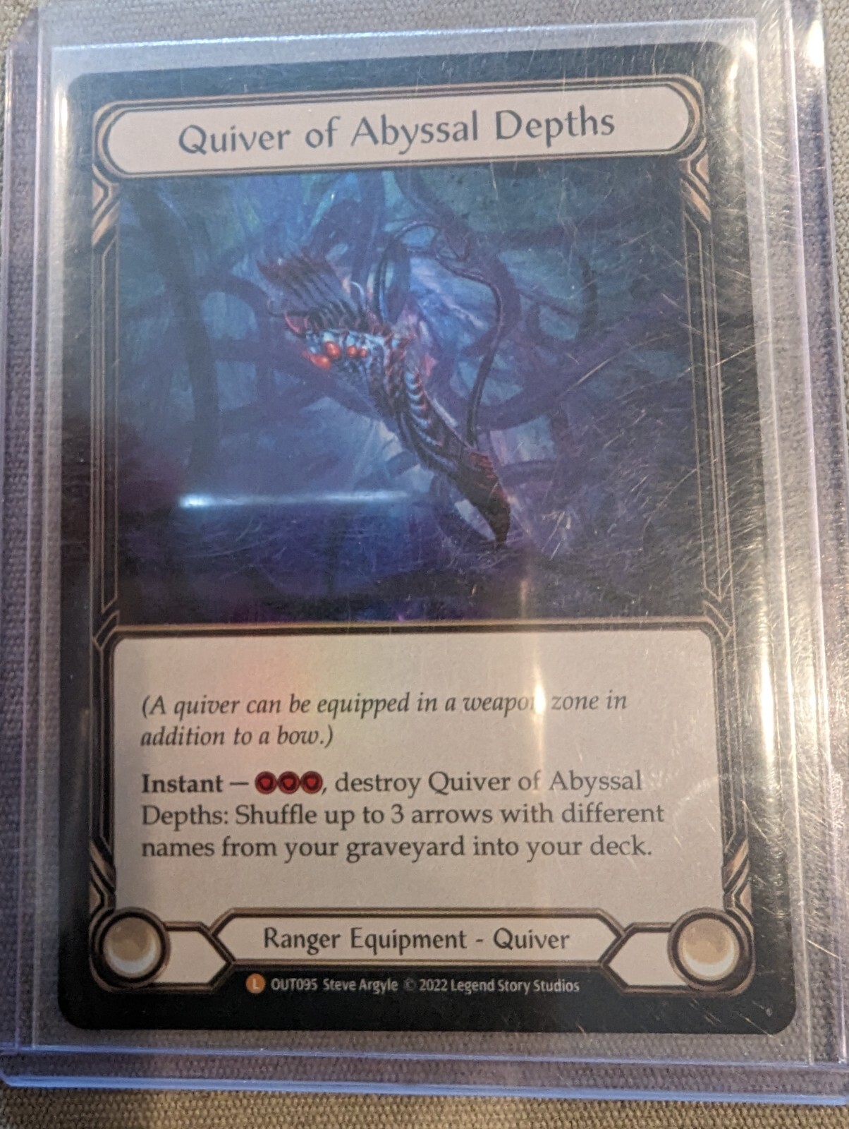 マジック：ザ・ギャザリング quiver of abyssal depths  rainbowfoil Quiver of Abyssal Depths - Rainbow Foil Near Mint Outsiders