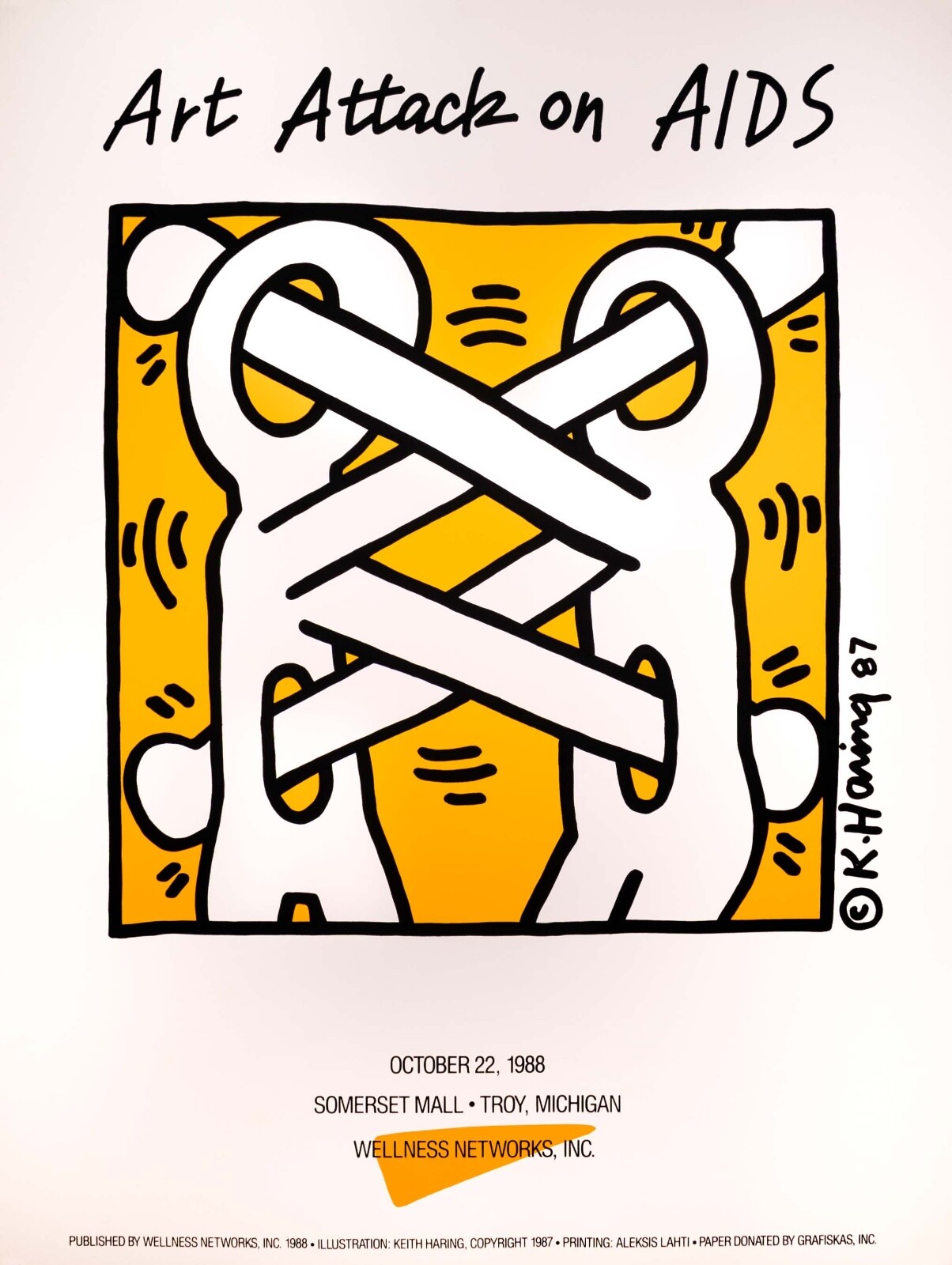 Keith Haring Art Attack on Aids Contemporary Urban Art