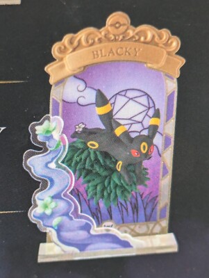 RE-MENT Pokemon Stained Glass Collection Mini Figure Toy #5 Umbreon Blacky NEW