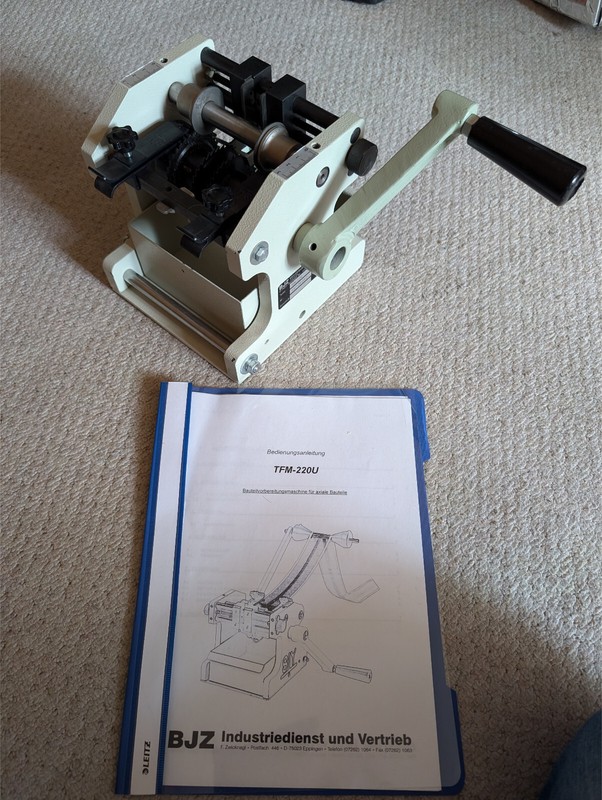Biege- Und Schneidemaschine FÃ¼R Axiale Bauteile, Liegend, Bjz Tfm-220u