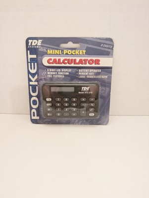 New Vintage Mini Pocket Size Calculator - TDE