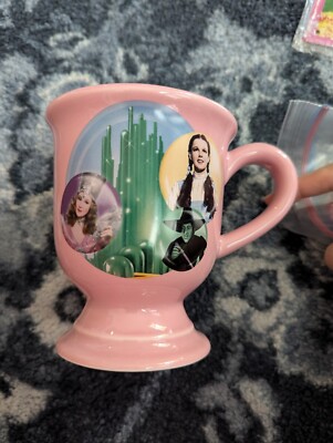 Vintage Wizard of Oz Pink Collectible Ceramic Pedestal Coffee Mug by Vandor