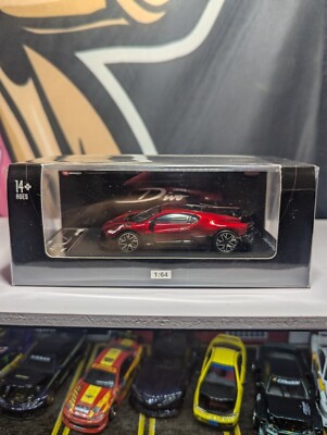 Time Micro 1:64 Model Car Bugatti DIVO Alloy Die-Cast Sport Vehicle -Metal Red