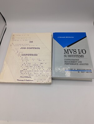 Vintage Computer Programming Books OS Job Control MVS I/O subsystems 1972 1993