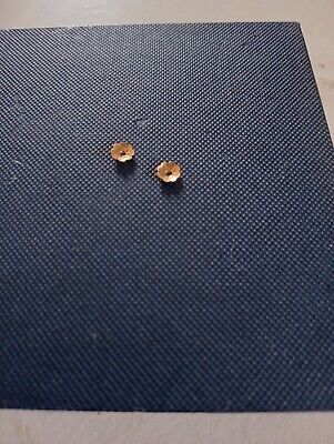 Pair of Earring Enhancers /Jackets SOLID 14K YELLOW GOLD each flower 3/16 in.