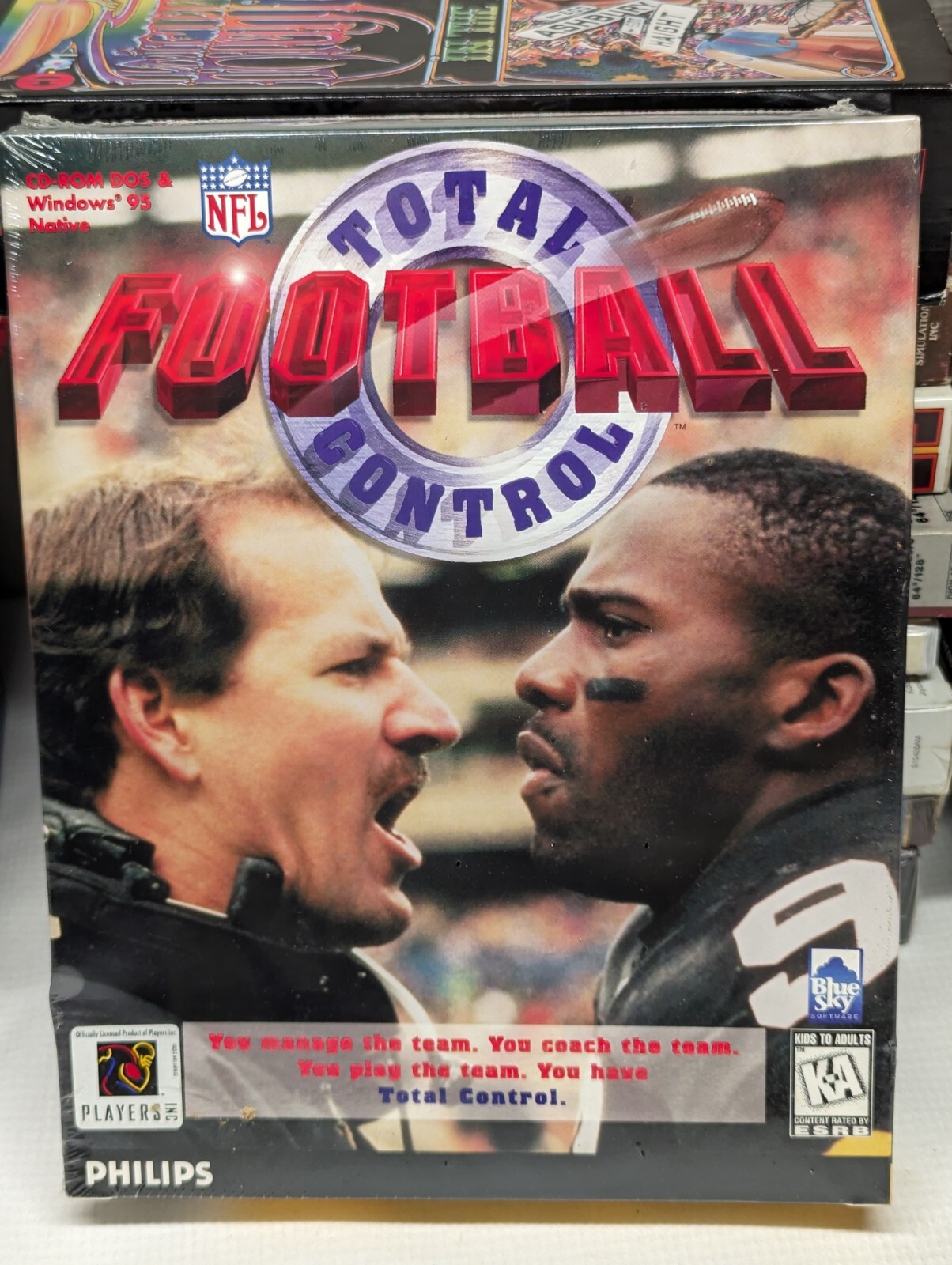 Vintage Total Control NFL Football PC CD-ROM Game 1996 Win95